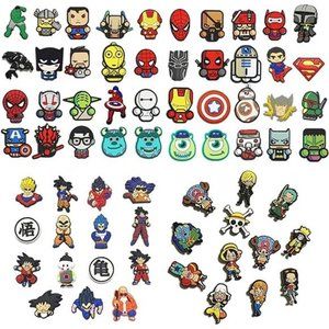 90 pcs Super hero Shoe Charms For Crocs